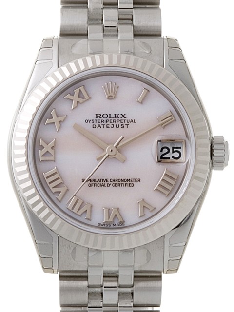 ロレックススーパーコピー ROLEX パーペチュアル デイトジャスト ボーイズ 178274NR ピンクシェル
