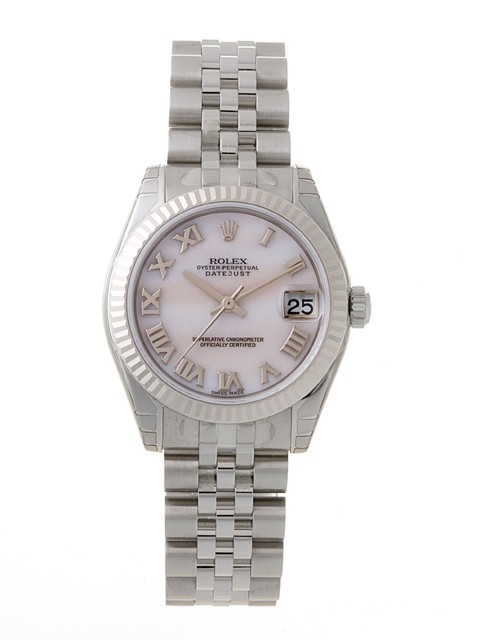 ロレックススーパーコピー ROLEX パーペチュアル デイトジャスト ボーイズ 178274NR ピンクシェル