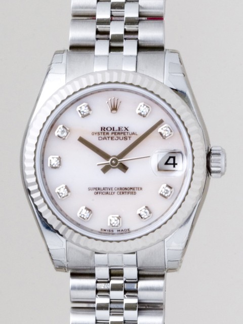 ロレックススーパーコピー ROLEX パーペチュアル デイトジャスト ボーイズ 178274NG ピンクシェル