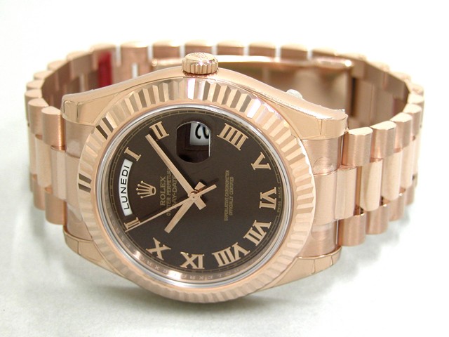ロレックススーパーコピー ROLEX デイデイトII 218235 プレジデントブレス ブラウンローマ