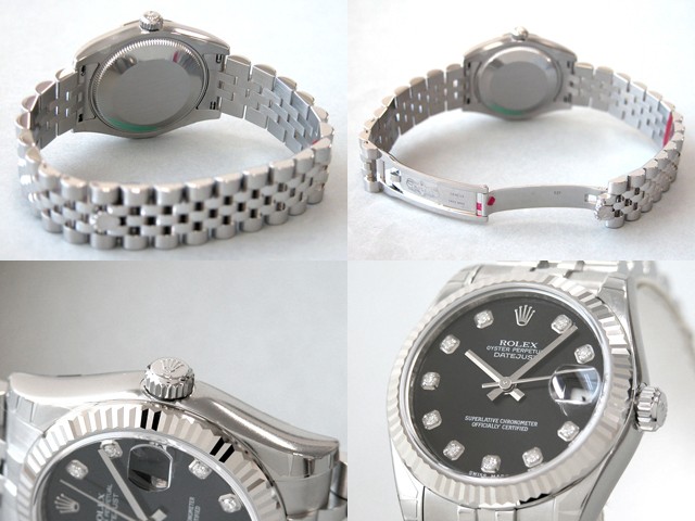 ロレックススーパーコピー ROLEX パーペチュアル デイトジャスト ボーイズ 178274G ブラック