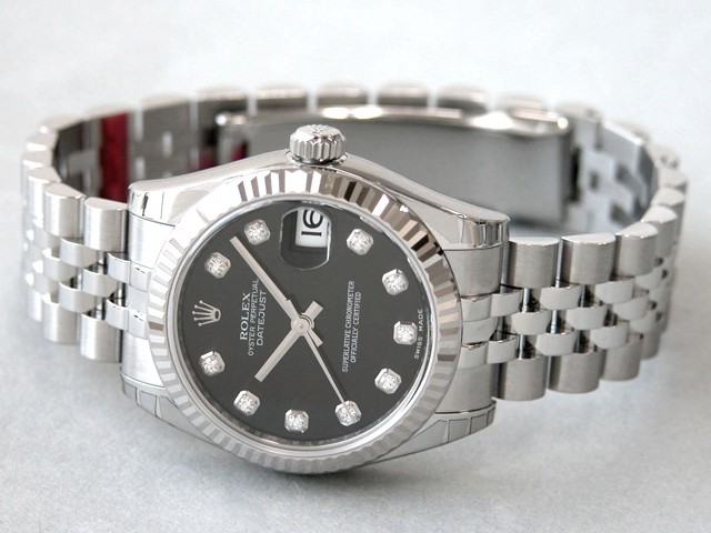ロレックススーパーコピー ROLEX パーペチュアル デイトジャスト ボーイズ 178274G ブラック