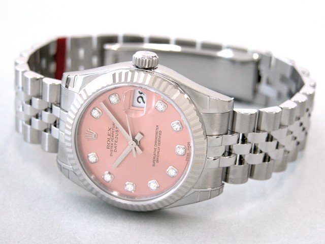 ロレックススーパーコピー ROLEX パーペチュアル デイトジャスト ボーイズ 178274G ピンク