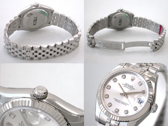 ロレックススーパーコピー ROLEX パーペチュアル デイトジャスト ボーイズ 178274G シルバー