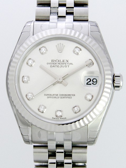 ロレックススーパーコピー ROLEX パーペチュアル デイトジャスト ボーイズ 178274G シルバー