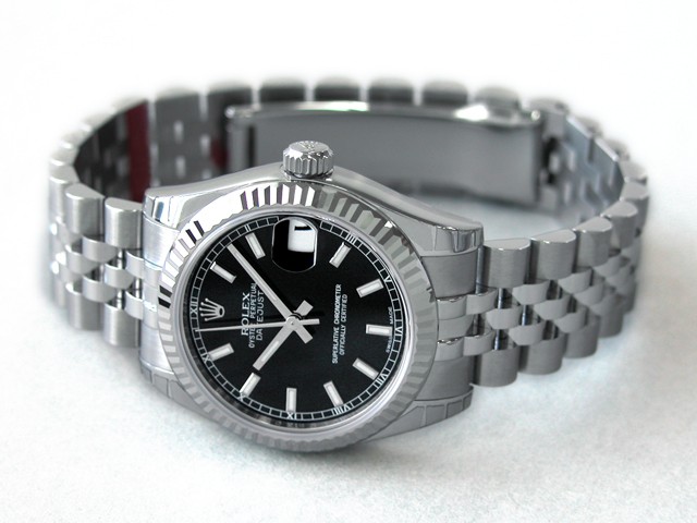 ロレックススーパーコピー ROLEX パーペチュアル デイトジャスト ボーイズ 178274 ブラック