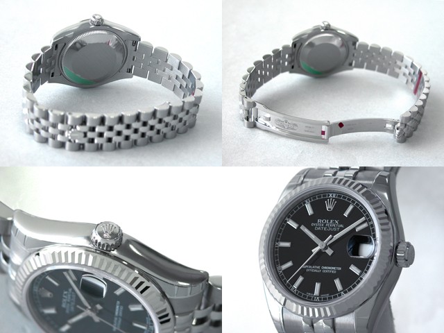 ロレックススーパーコピー ROLEX パーペチュアル デイトジャスト ボーイズ 178274 ブラック