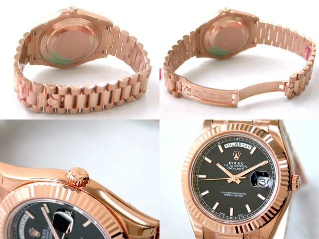 ロレックススーパーコピー ROLEX デイデイトII 218235 プレジデントブレス ブラックバー