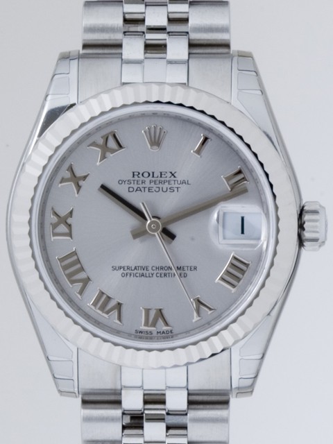 ロレックススーパーコピー ROLEX パーペチュアル デイトジャスト ボーイズ 178274 グレーローマ
