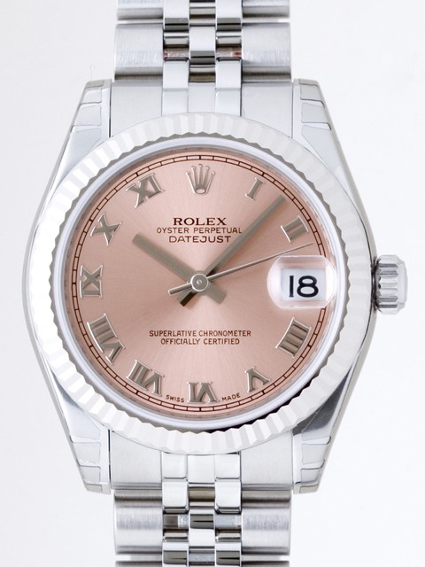 ロレックススーパーコピー ROLEX パーペチュアル デイトジャスト ボーイズ 178274 ピンクローマ