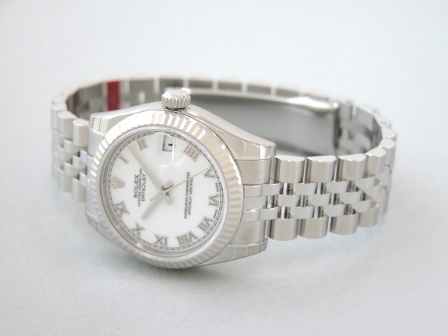 ロレックススーパーコピー ROLEX パーペチュアル デイトジャスト ボーイズ 178274 ホワイトローマ