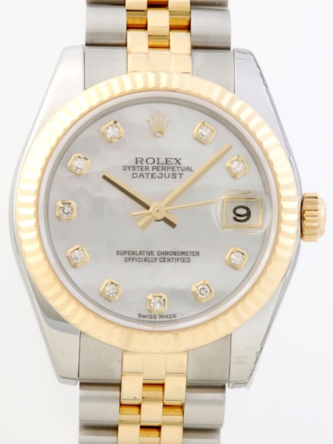 ロレックススーパーコピー ROLEX パーペチュアル デイトジャスト ボーイズ 178273NG ホワイトシェル