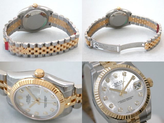 ロレックススーパーコピー ROLEX パーペチュアル デイトジャスト ボーイズ 178273NG ホワイトシェル
