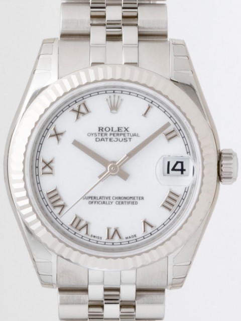 ロレックススーパーコピー ROLEX パーペチュアル デイトジャスト ボーイズ 178274 ホワイトローマ
