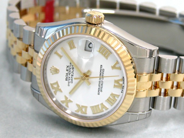 ロレックススーパーコピー ROLEX パーペチュアル デイトジャスト ボーイズ 178273 ジュビリーブレス ホワイトローマ