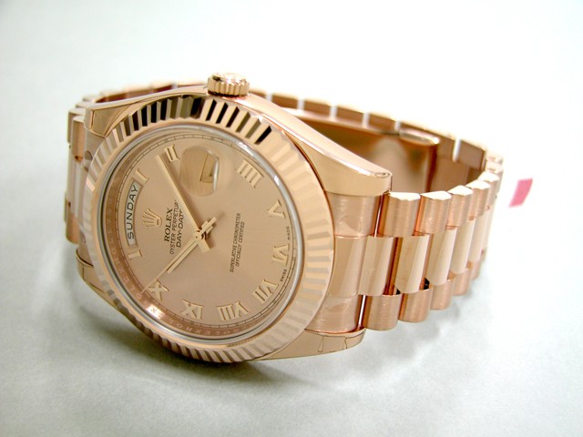 ロレックススーパーコピー ROLEX デイデイトII 218235 プレジデントブレス ピンクローマ