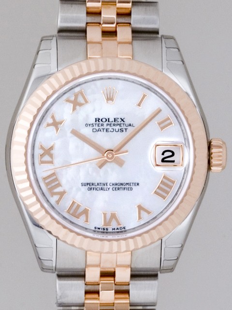 ロレックススーパーコピー ROLEX パーペチュアル デイトジャスト ボーイズ 178271NR ホワイトシェルローマ