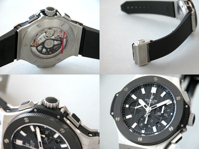 ウブロスーパーコピー ビッグバン エボリューション 301.SM.1770.RX ベゼルセラミック ブラックラバー