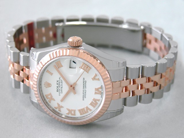 ロレックススーパーコピー ROLEX パーペチュアル デイトジャスト ボーイズ 178271 ホワイトローマ