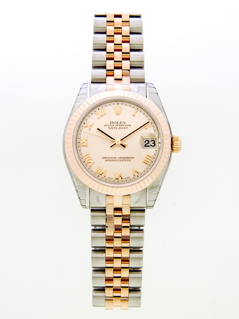 ロレックススーパーコピー ROLEX パーペチュアル デイトジャスト ボーイズ 178271 ピンクローマ