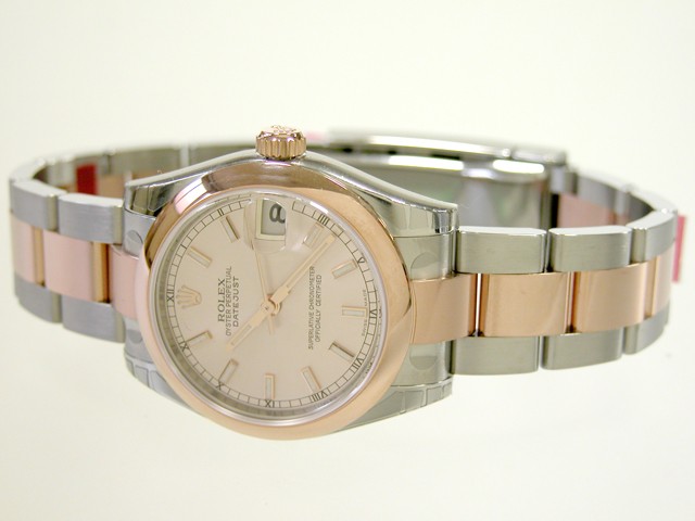 ロレックススーパーコピー ROLEX パーペチュアル デイトジャスト ボーイズ 178241 オイスターブレス ピンクバー