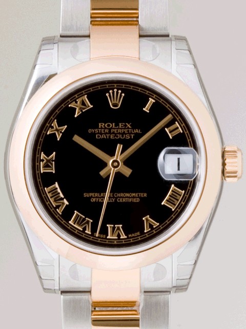 ロレックススーパーコピー ROLEX パーペチュアル デイトジャスト ボーイズ 178241 オイスターブレス ブラックローマ