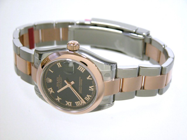 ロレックススーパーコピー ROLEX パーペチュアル デイトジャスト ボーイズ 178241 オイスターブレス ブラックローマ