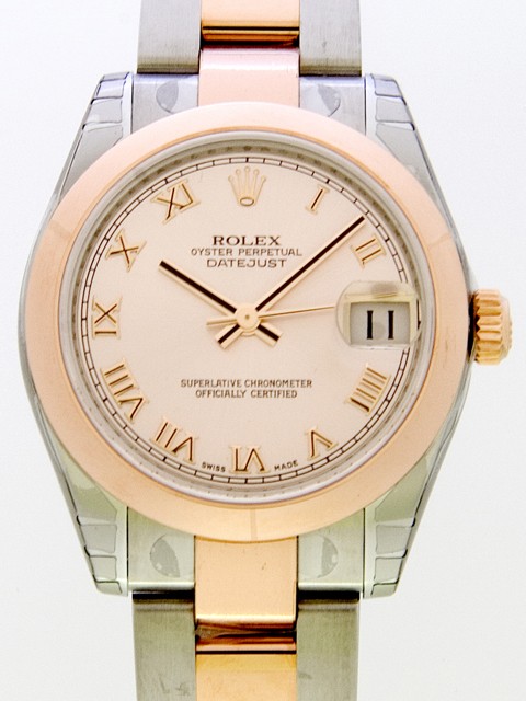 ロレックススーパーコピー ROLEX パーペチュアル デイトジャスト ボーイズ 178241 オイスターブレス ピンクローマ