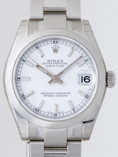 ロレックススーパーコピー ROLEX パーペチュアル デイトジャスト ボーイズ 178240 オイスターブレス ホワイトバー