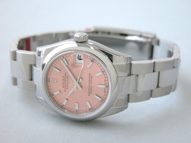 ロレックススーパーコピー ROLEX パーペチュアル デイトジャスト ボーイズ 178240 オイスターブレス ピンクバー
