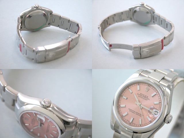ロレックススーパーコピー ROLEX パーペチュアル デイトジャスト ボーイズ 178240 オイスターブレス ピンクバー