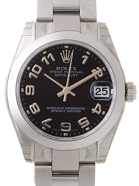 ロレックススーパーコピー ROLEX パーペチュアル デイトジャスト ボーイズ 178240 オイスターブレス ブラックコンセントリックアラビア