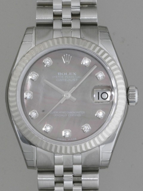 ロレックススーパーコピー ROLEX パーペチュアル デイトジャスト ボーイズ 178274NG ブラックシェル