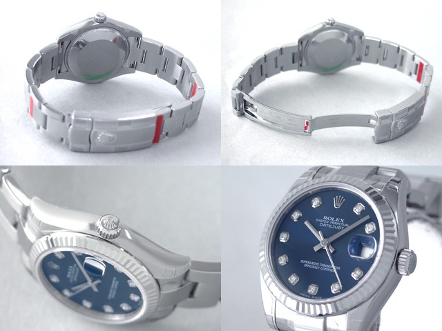 ロレックススーパーコピー ROLEX パーペチュアル デイトジャスト ボーイズ 178274G オイスターブレス ブルー