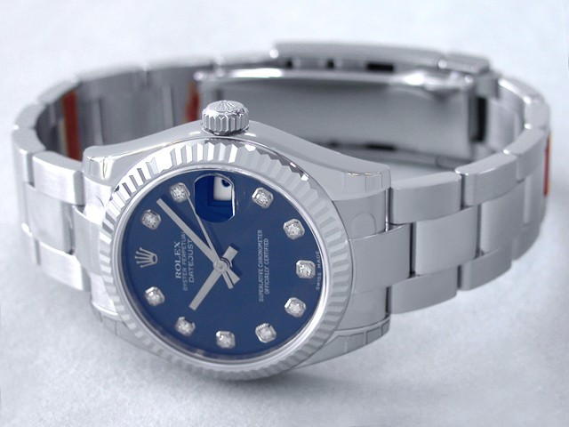 ロレックススーパーコピー ROLEX パーペチュアル デイトジャスト ボーイズ 178274G オイスターブレス ブルー