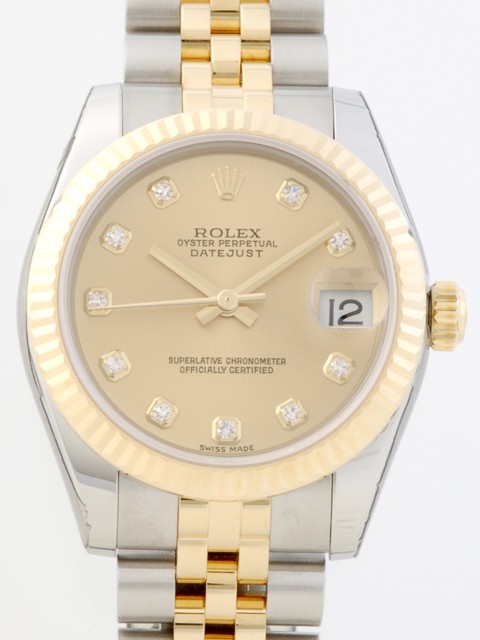 ロレックススーパーコピー ROLEX パーペチュアル デイトジャスト ボーイズ 178273G シャンパン