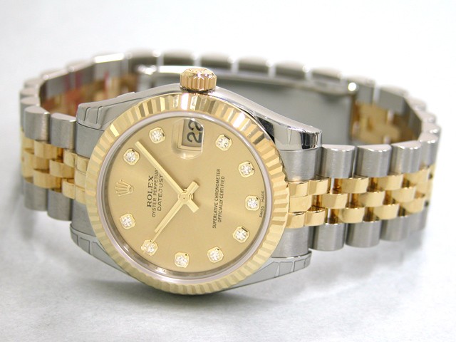 ロレックススーパーコピー ROLEX パーペチュアル デイトジャスト ボーイズ 178273G シャンパン