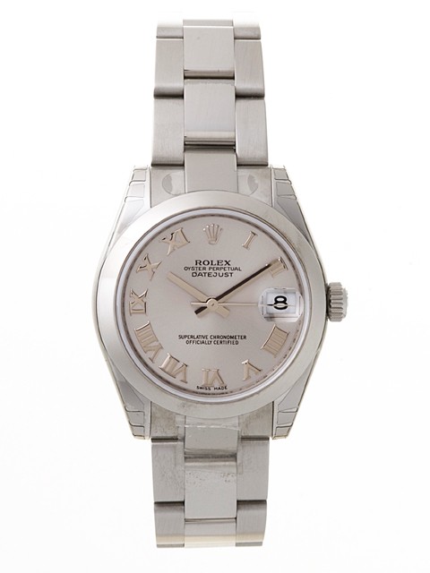 ロレックススーパーコピー ROLEX パーペチュアル デイトジャスト ボーイズ 178240 オイスターブレス グレーローマ