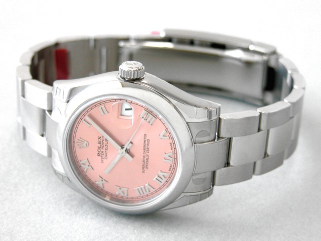ロレックススーパーコピー ROLEX パーペチュアル デイトジャスト ボーイズ 178240 オイスターブレス ピンクローマ
