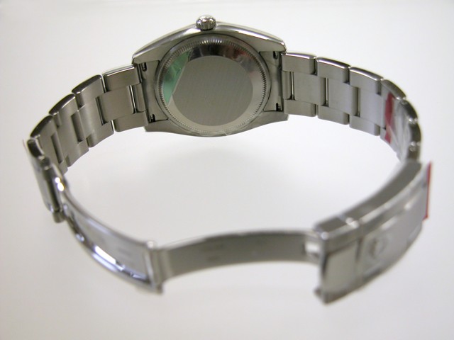 ロレックススーパーコピー ROLEX パーペチュアル デイト 115234G 5Pダイヤ ホワイト飛びアラビア