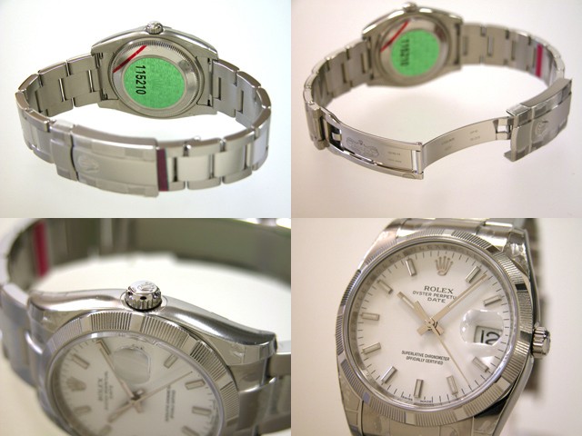 ロレックススーパーコピー ROLEX パーペチュアル デイト 115210 ホワイトバー