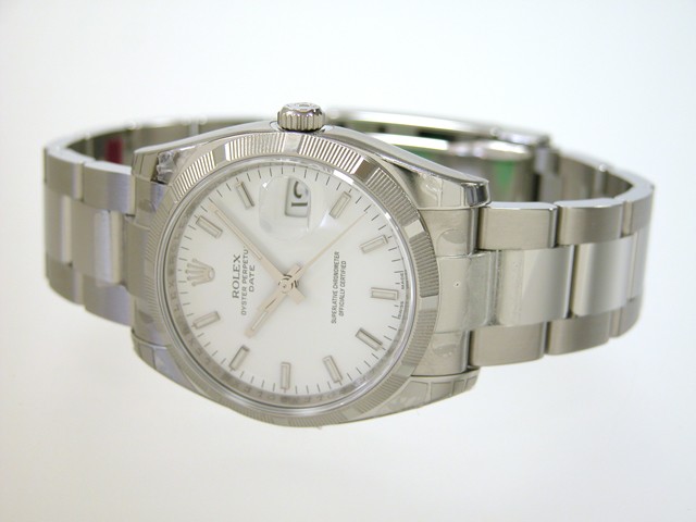 ロレックススーパーコピー ROLEX パーペチュアル デイト 115210 ホワイトバー