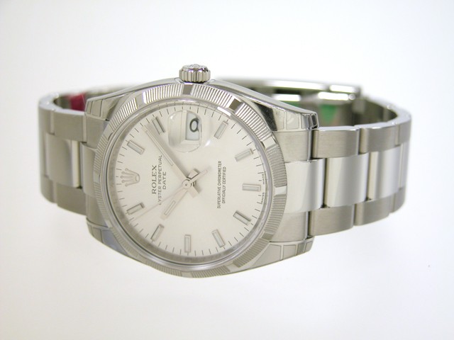 ロレックススーパーコピー ROLEX パーペチュアル デイト 115210 シルバーバー