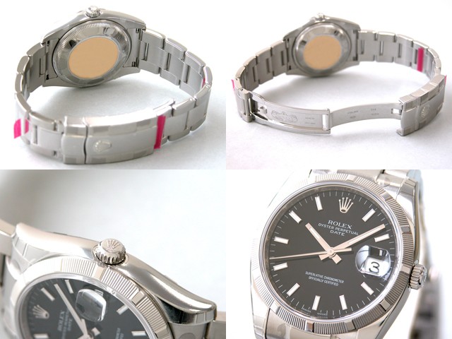 ロレックススーパーコピー ROLEX パーペチュアル デイト 115210 ブラックバー