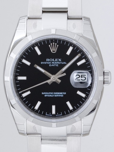 ロレックススーパーコピー ROLEX パーペチュアル デイト 115210 ブラックバー