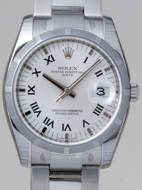 ロレックススーパーコピー ROLEX パーペチュアル デイト 115210 ホワイトプリントローマ