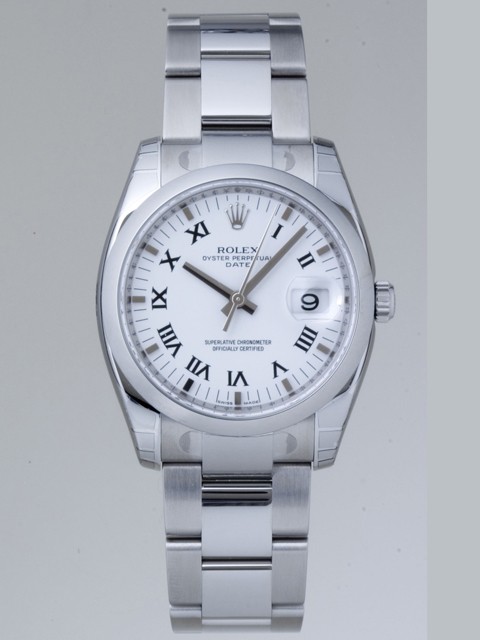 ロレックススーパーコピー ROLEX パーペチュアル デイト 115200 ホワイトプリントローマ