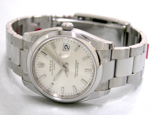 ロレックススーパーコピー ROLEX パーペチュアル デイト 115200 シルバーバー