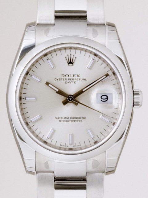 ロレックススーパーコピー ROLEX パーペチュアル デイト 115200 シルバーバー