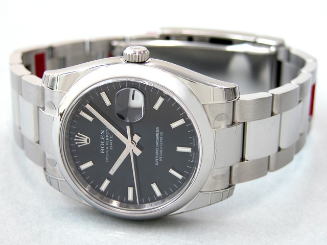 ロレックススーパーコピー ROLEX パーペチュアル デイト 115200 ブラックバー